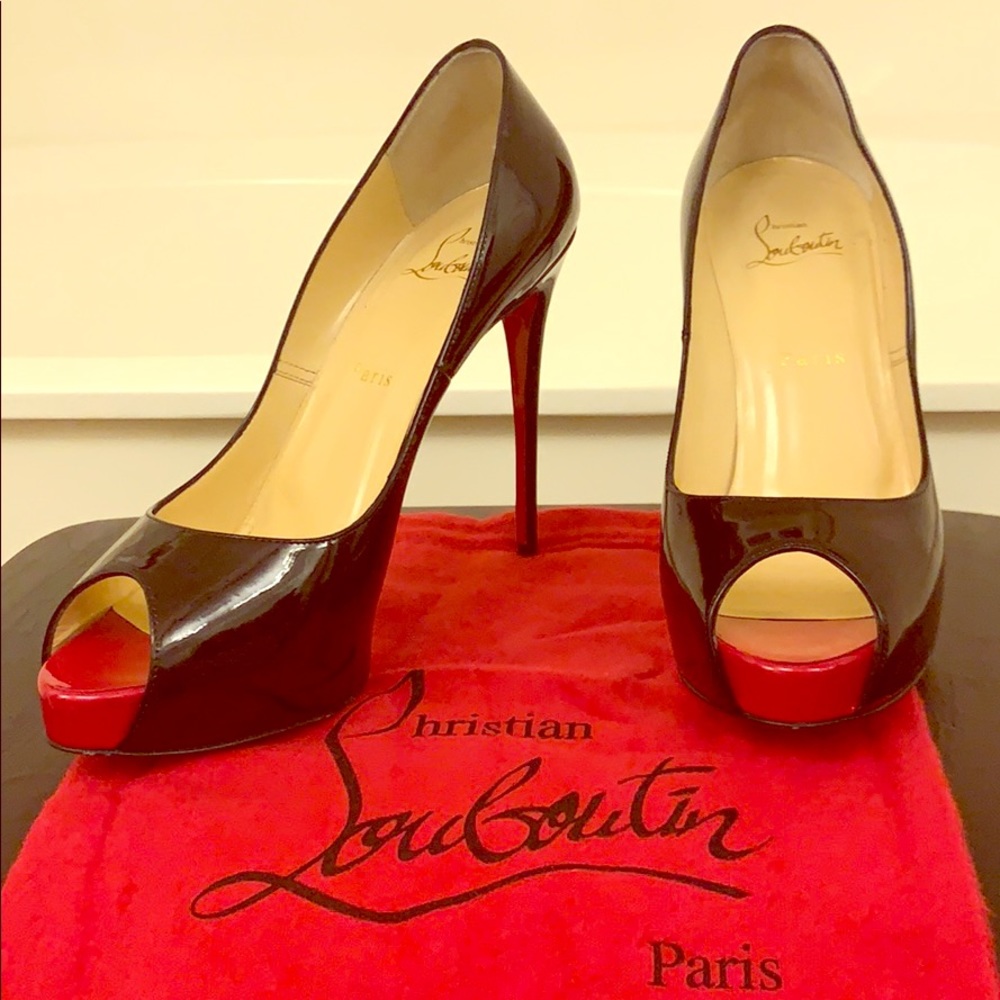 AUTHENTIC Christian Louboutin Peep Toe Heels